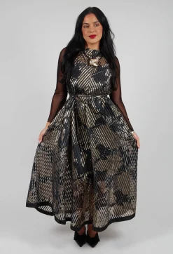 Xenia Design Dresses^Irmo Dress in Gold-Black