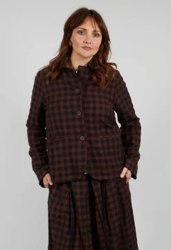 Aequamente Jackets^Jacket in Ebano Check