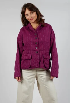 Hannoh Wessel Jackets^Jacket Vittorina in Mulberry Stripe