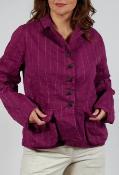 Hannoh Wessel Jackets^Jacket Vittorina in Mulberry Stripe