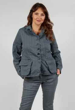 Hannoh Wessel Jackets^Jacket Vittorina in Zinc Stripe