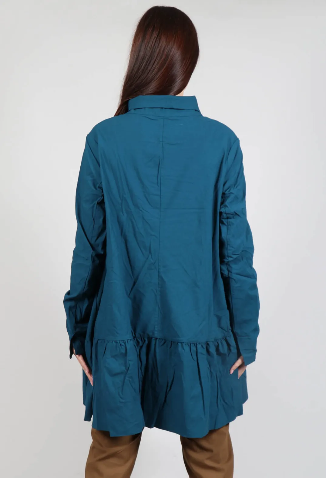 Rundholz Black Label Jackets^Jacket with High Low Peplum Hem in Ink