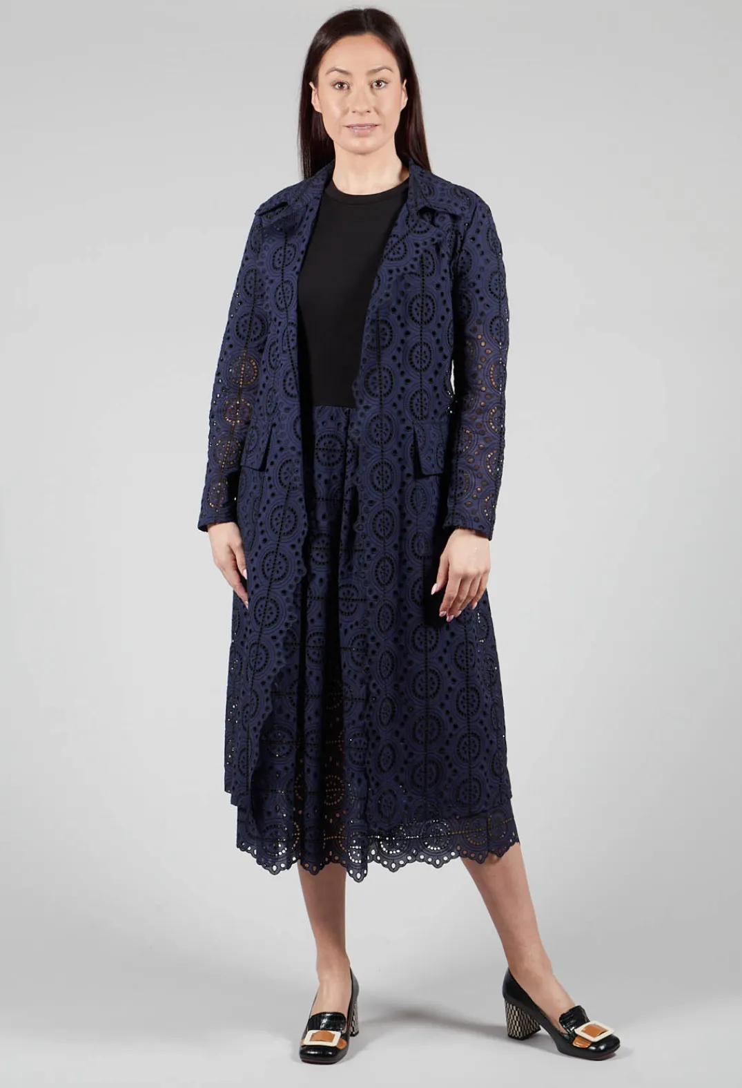 Sfizio Dresses^Jacket Wrap Dress in Blue