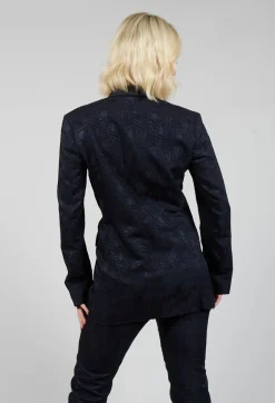 Beatrice B Jackets|Co-ords & Suits^Jacquard Double Breasted Jacket in Navy