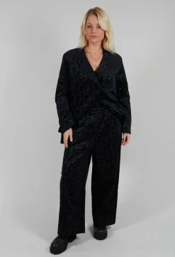 Amici Trousers^Jacquard Trousers in Black