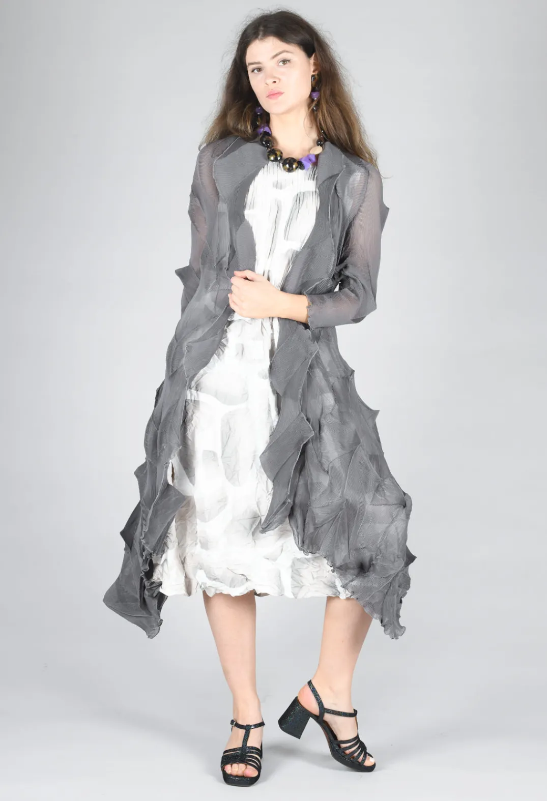 Alquema Coats^Jacqui Coat in Charcoal