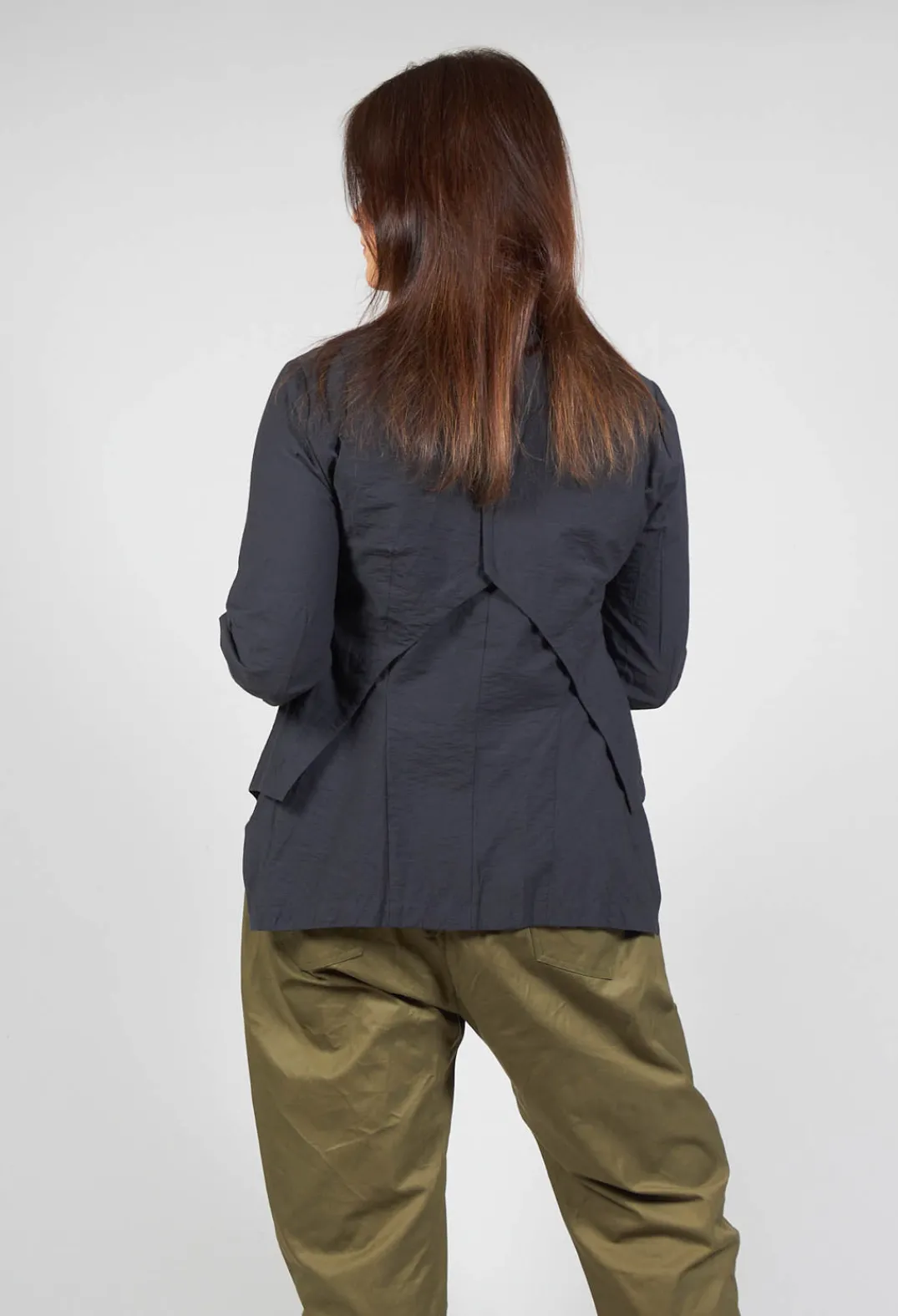 Jayko Shirts & Blouses^Jacy Shirt with Overlay Detail in Ardoise