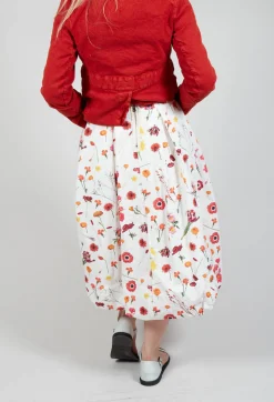 Hannoh Wessel Skirts^Jamila Skirt in Red Flower Print