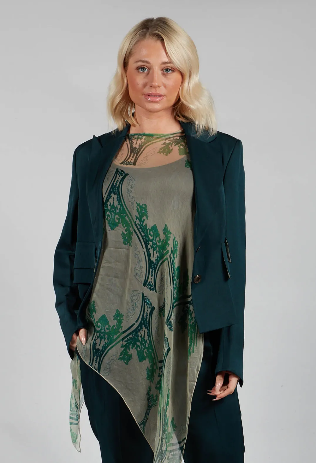 T.ba Jackets|Co-ords & Suits^Jazz Jacket in Petroleum