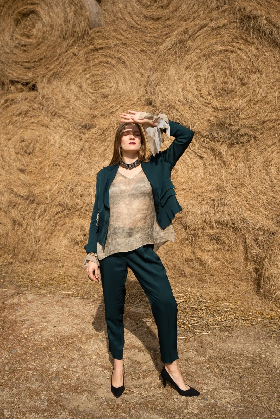 T.ba Jackets|Co-ords & Suits^Jazz Jacket in Petroleum