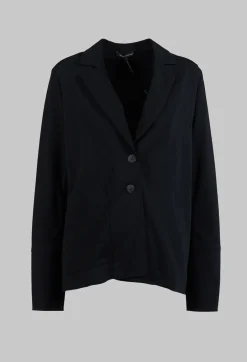 Sarah Pacini Jackets^Jersey Blazer with Front Pocket in Black