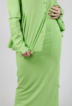 Rundholz Black Label Skirts^Jersey Double Layered Pencil in Lime