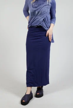 Rundholz Black Label Skirts^Jersey Double Layered Pencil in Azur
