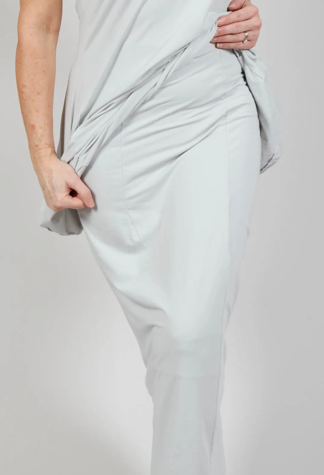 Rundholz Black Label Skirts^Jersey Double Layered Pencil in Grey