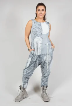 Rundholz Black Label Jumpsuits^Jersey Drop Crotch Jumpsuit in Ice Print