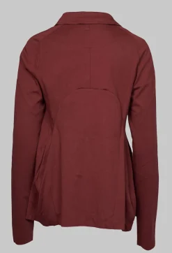 Rundholz Black Label Jackets^Jersey Jacket with Tulip Hem in Wine
