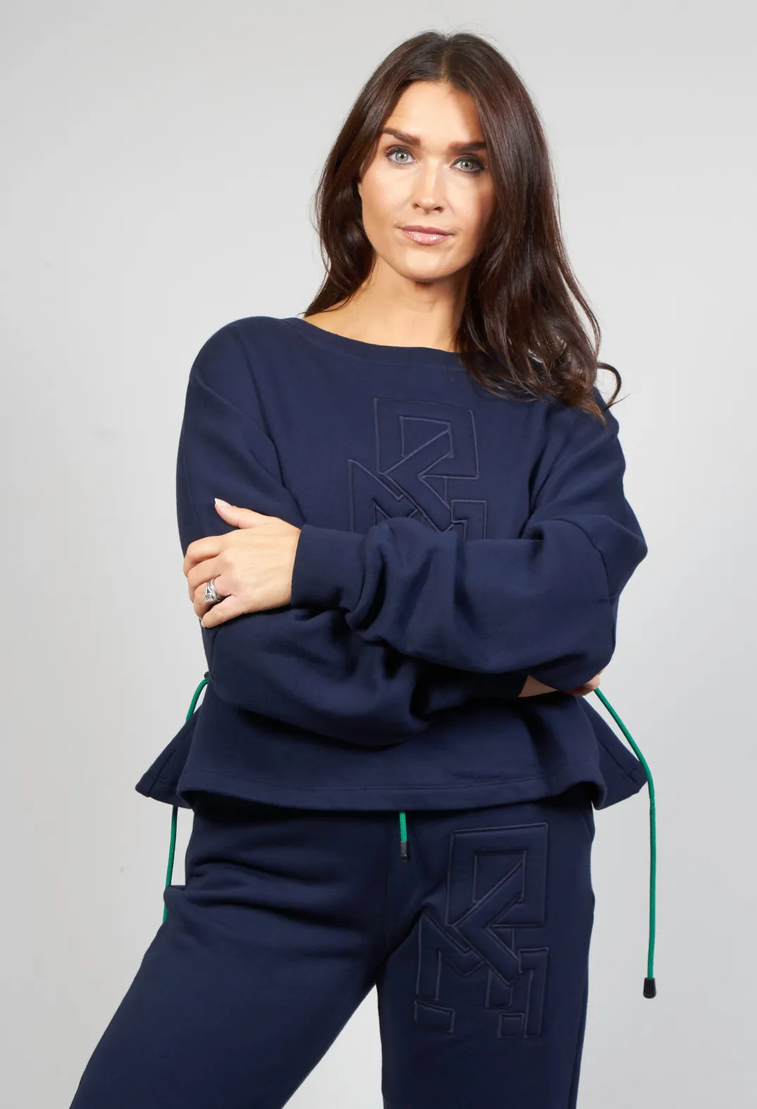 Malloni Co-ords & Suits^Jersey Jumper in Phoenix Bleu