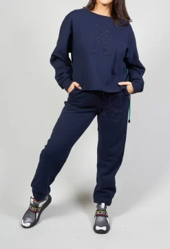 Malloni Co-ords & Suits^Jersey Jumper in Phoenix Bleu