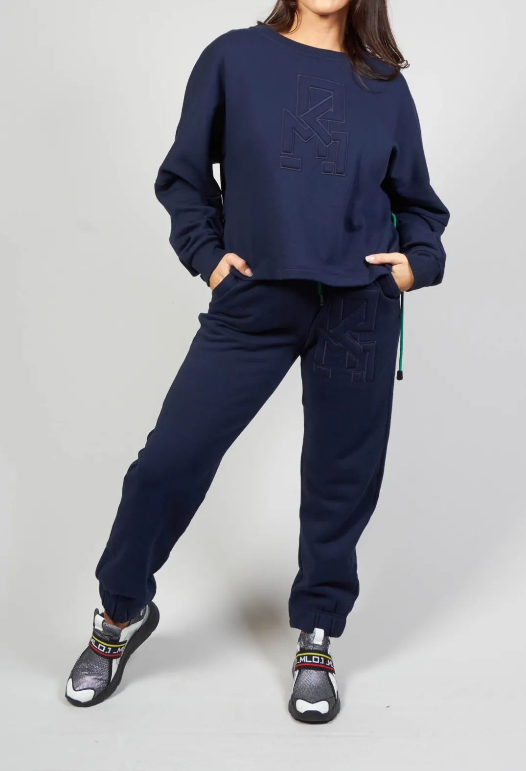 Malloni Co-ords & Suits^Jersey Jumper in Phoenix Bleu