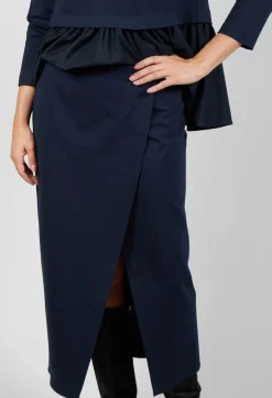 Mei Meij Skirts^Jersey Pencil Skirt in Blue Nights