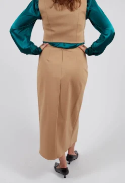 Mei Meij Skirts^Jersey Pencil Skirt in Camel