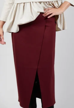 Mei Meij Skirts^Jersey Pencil Skirt in Rumba