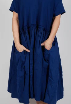 Rundholz Dip Dresses^Jersey Pleated Dress with Dropped Waist in Ocean
