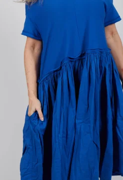 Rundholz Dip Dresses^Jersey Pleated Dress with Dropped Waist in Royal