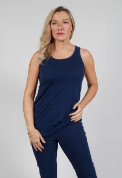 Rundholz Black Label Tops^Jersey Sleeveless Top in Navy