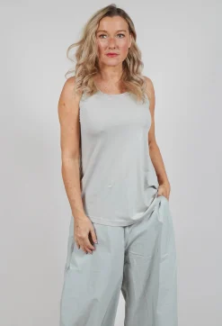 Rundholz Black Label Tops^Jersey Sleeveless Top in Grey