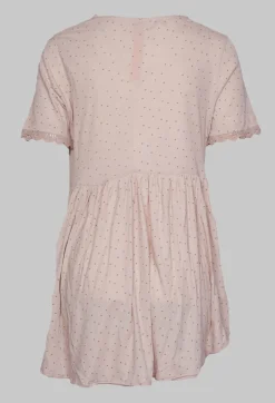Ewa I Walla Shirts & Blouses^Jersey Top with Flared Hemline in Dots