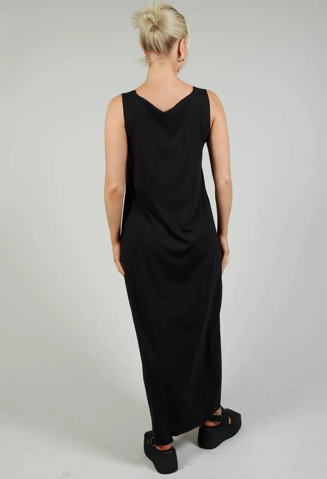 Bize Dresses^Jersey Vest Dress in Black