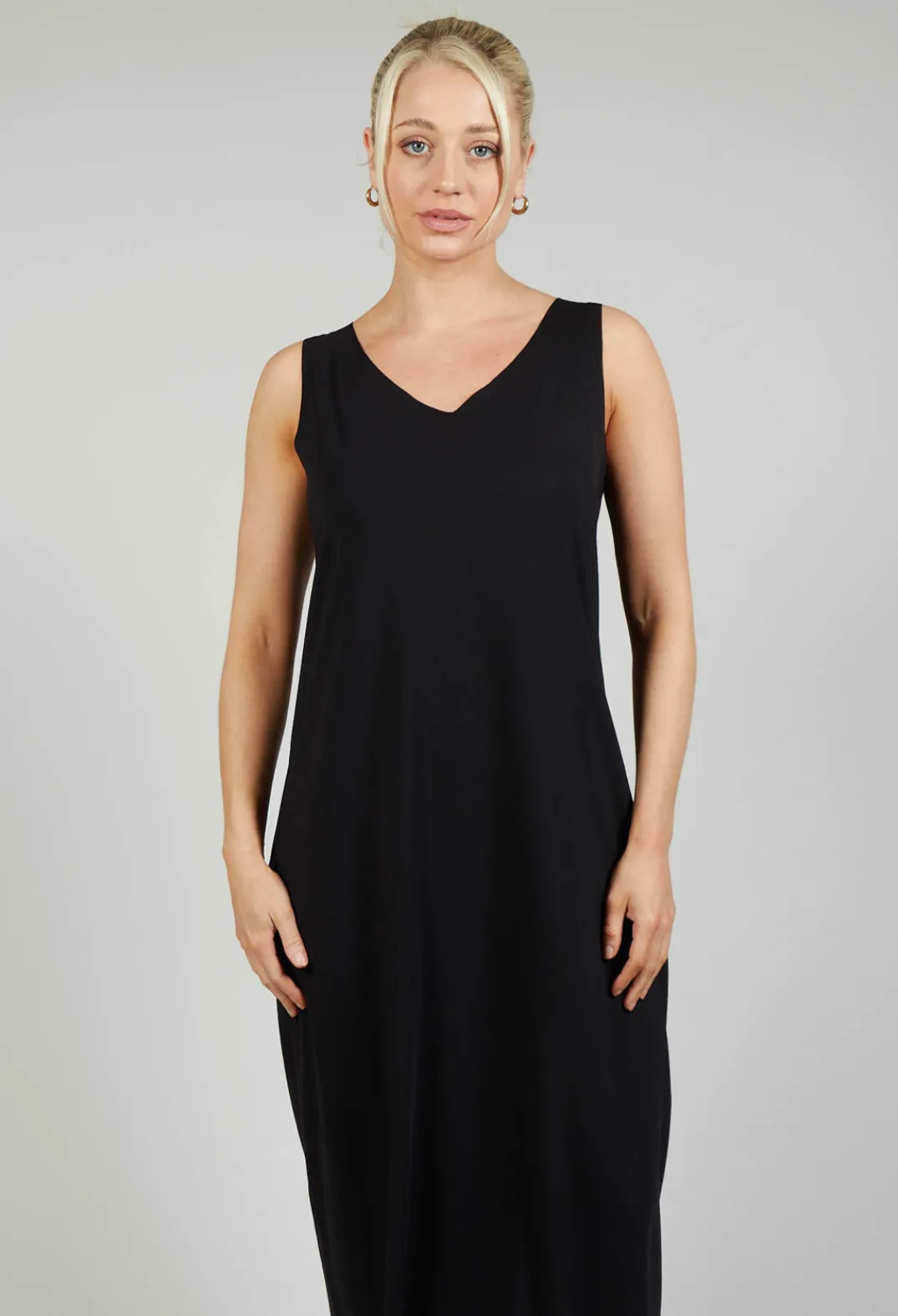 Bize Dresses^Jersey Vest Dress in Black