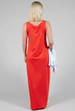 Bize Dresses^Jersey Vest Dress in Red