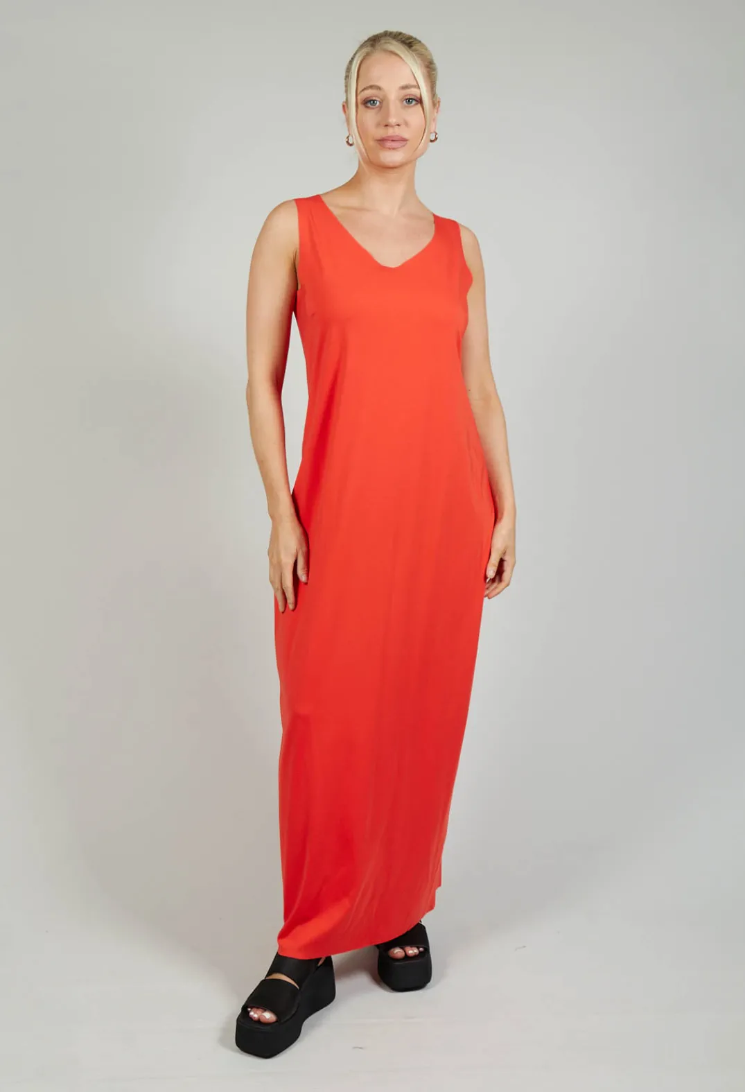Bize Dresses^Jersey Vest Dress in Red