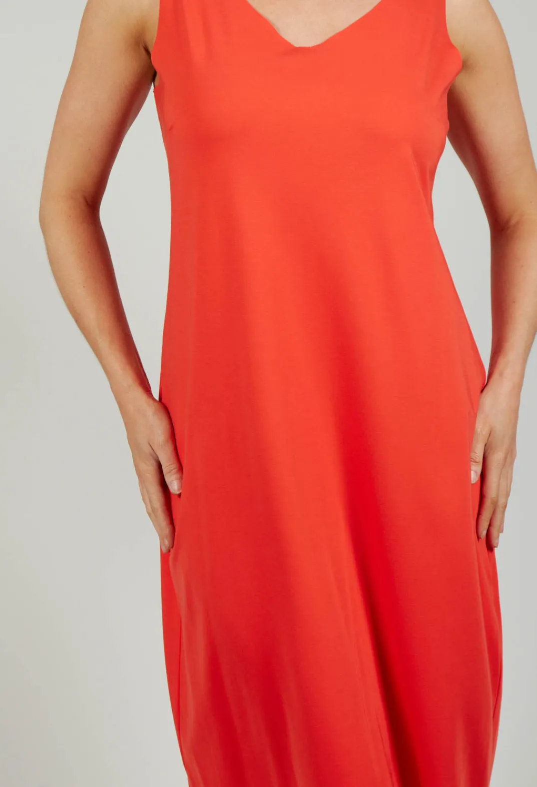 Bize Dresses^Jersey Vest Dress in Red