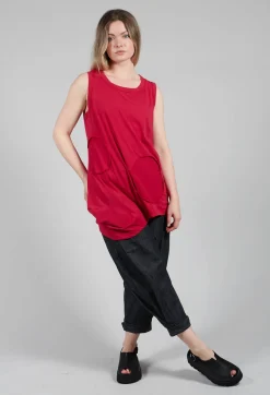 Moyuru Jumpers^Jersey Vest Top in Red