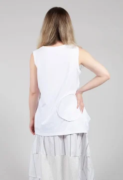 Moyuru Jumpers^Jersey Vest Top in White