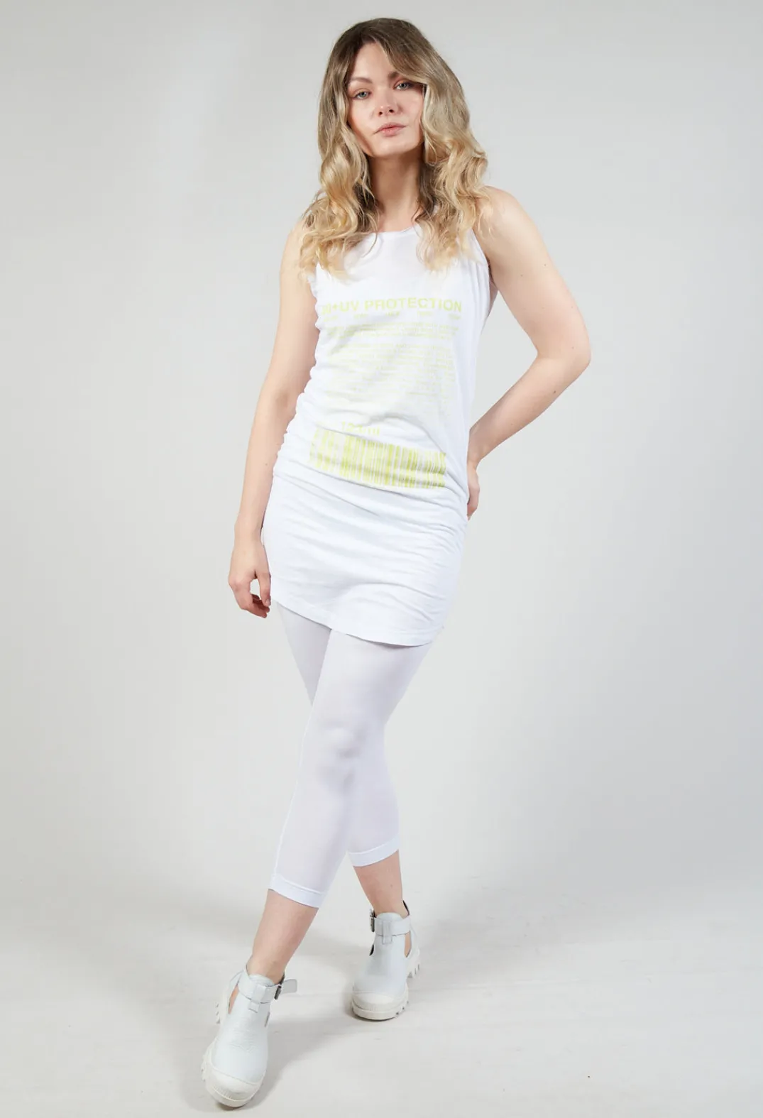 Rundholz Black Label Tops^Jersey Vest Top with Motif in Sun Print
