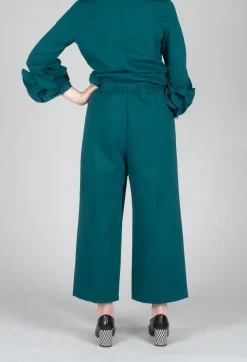 Mei Meij Trousers^Jersey Wide Leg Trousers in Ottanio