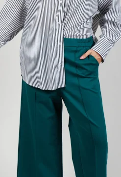 Mei Meij Trousers^Jersey Wide Leg Trousers in Ottanio