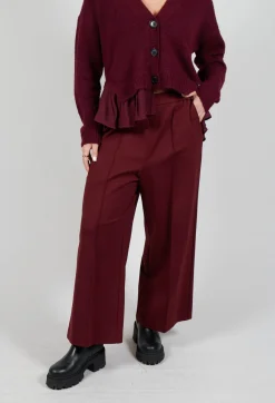 Mei Meij Trousers^Jersey Wide Leg Trousers in Rumba