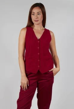 Elemente Clemente Tops^Junai Vest in Scarlet
