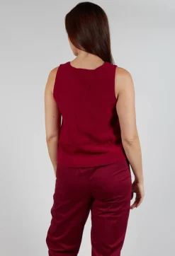 Elemente Clemente Tops^Junai Vest in Scarlet