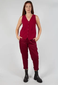 Elemente Clemente Tops^Junai Vest in Scarlet