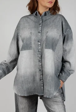 Elemente Clemente Tops^Kabo Blouse in Anthra