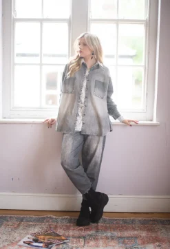 Elemente Clemente Tops^Kabo Blouse in Anthra