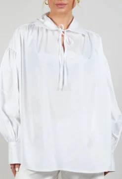 Stefano Mortari Shirts & Blouses^Keyhole shirt in White