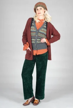 Eribe Tops^Kinross Waistcoat in Garnet