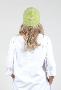 Isabel Benenato Hats^Knitted Beanie Hat in Green